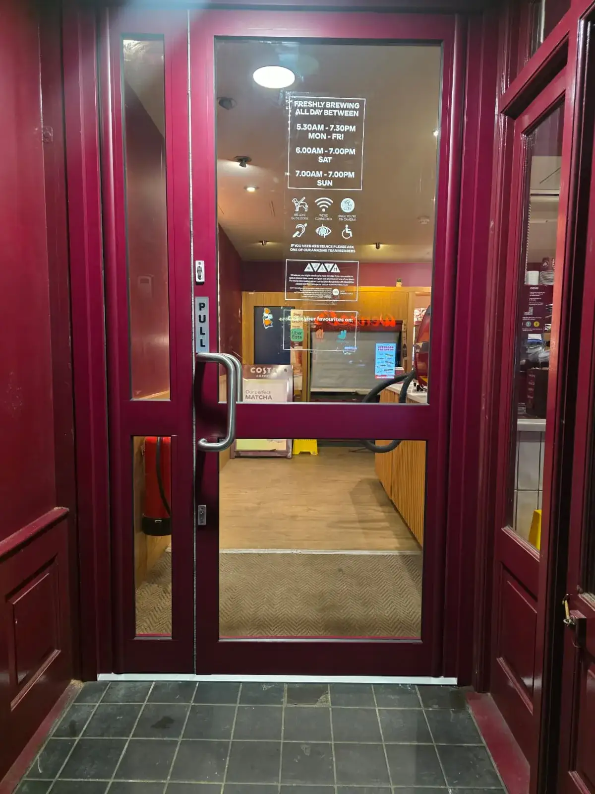 Costa Coffee — West Hampstead aluminium fabrication project