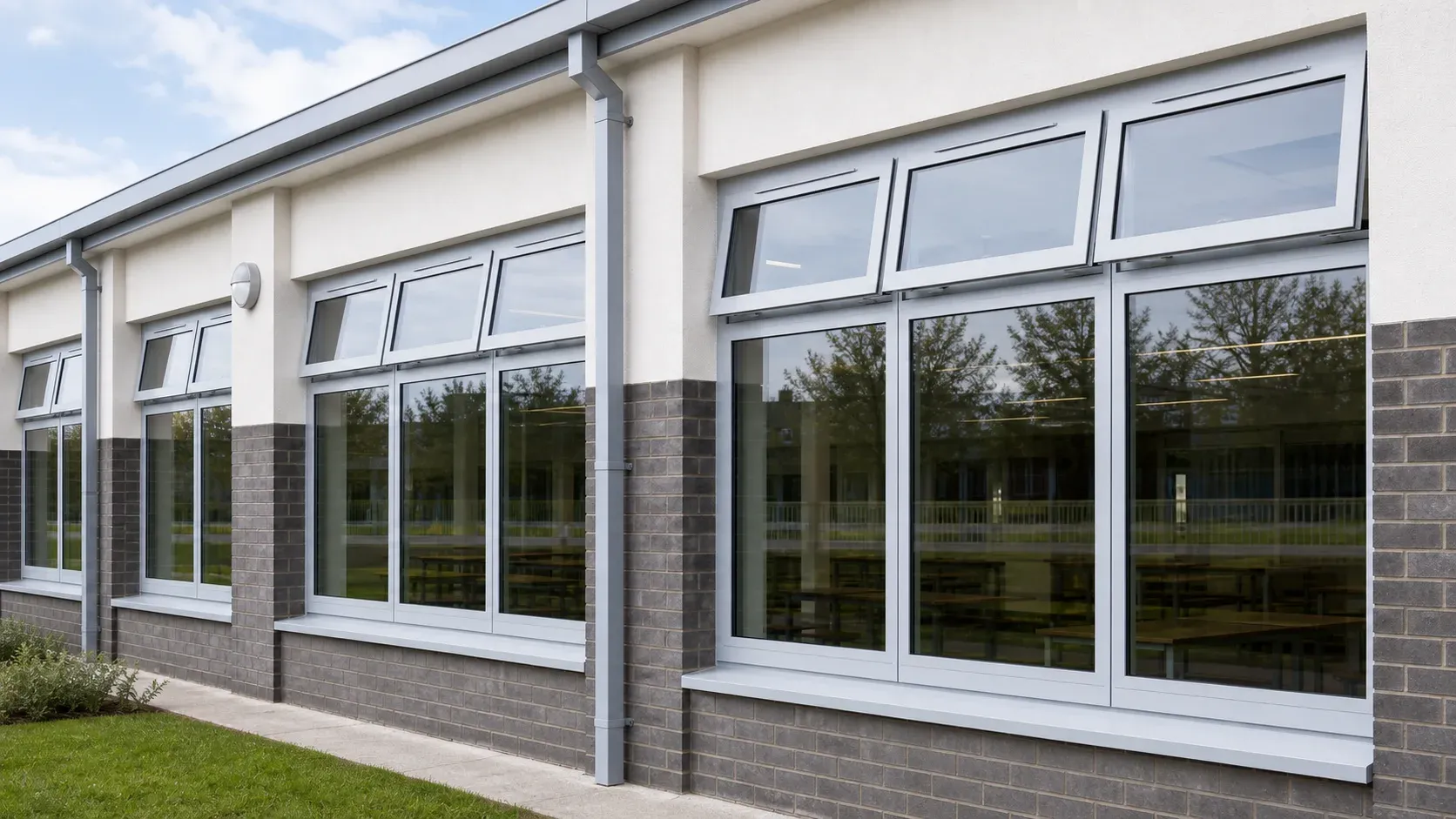 Aluminium windows fabricated by Kingsland Fabrications